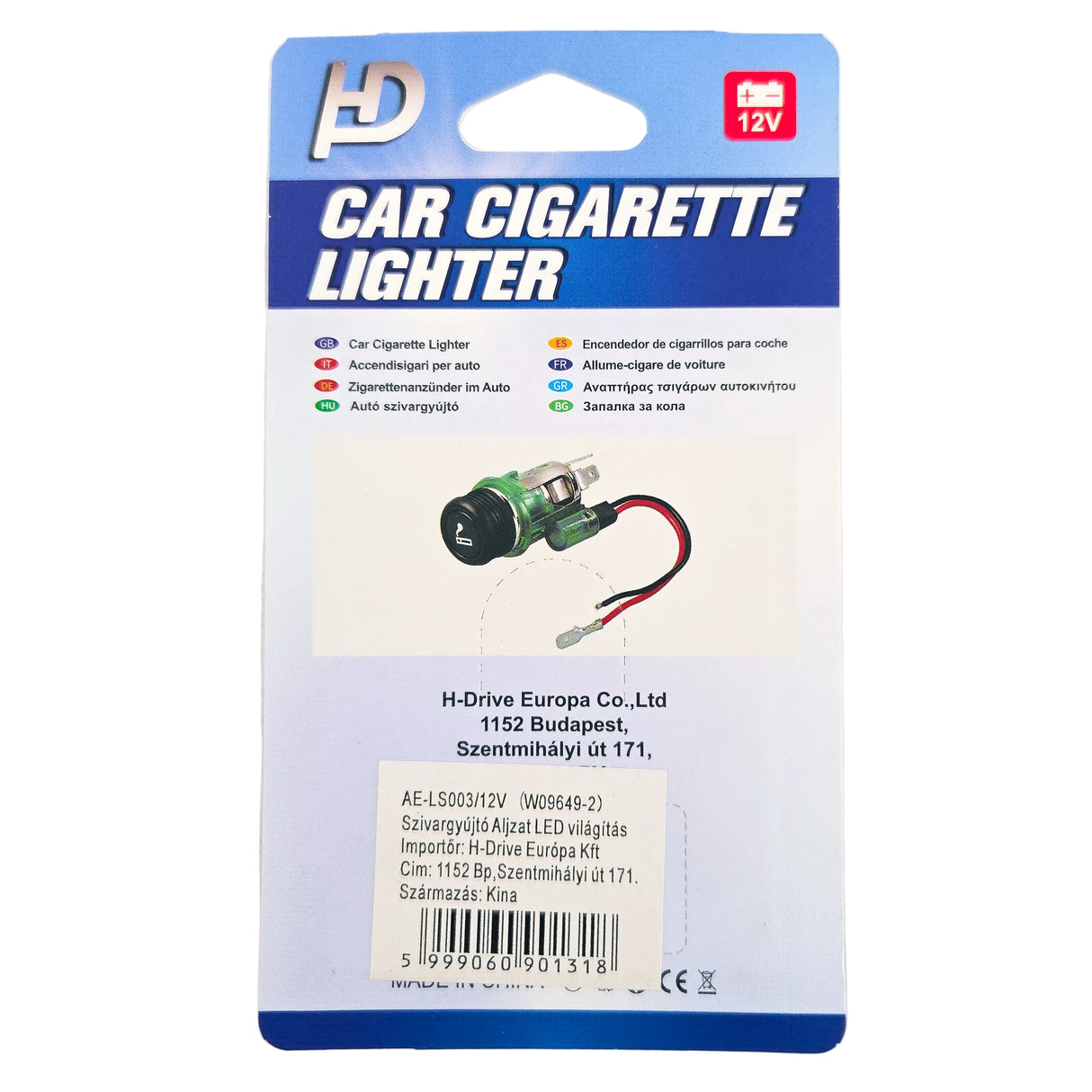 12V Auto-Zigarettenanzünder-Steckdose