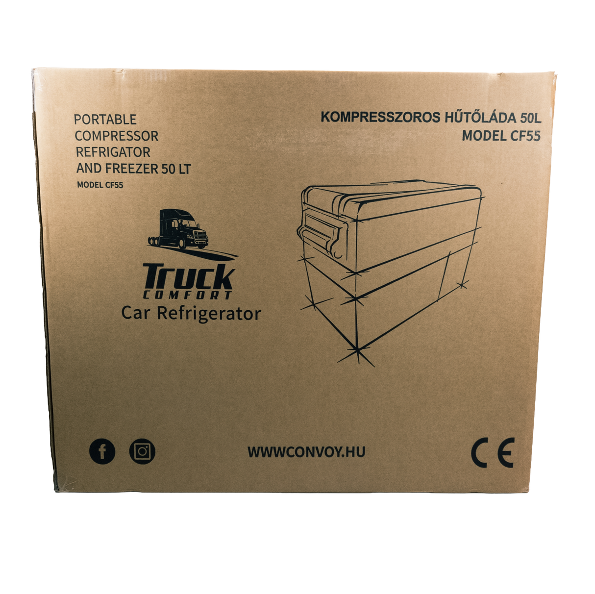 Компресорен автомобилен хладилник Truck Comfort 12/24/230V – 31, 40 или 50 литра