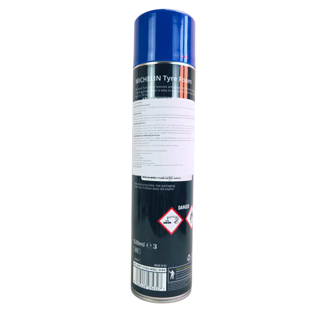 Tyre Foam 520ml Black Restorer and Tyre Dressing