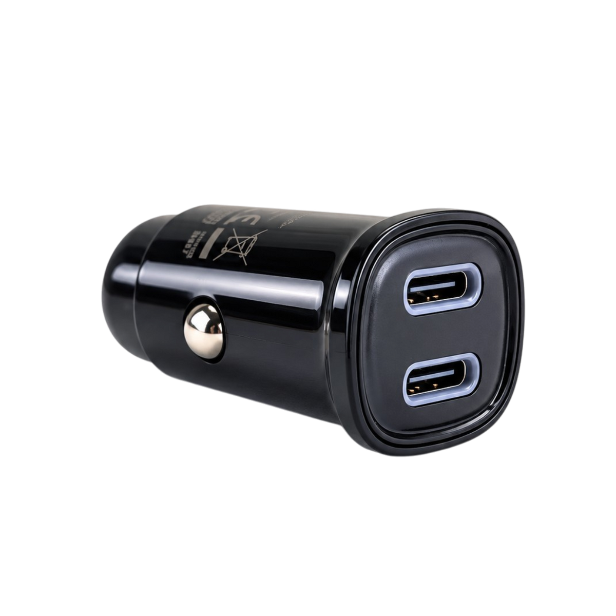 Car Charger 30W PD Fast Charging with Dual USB-C Ports
