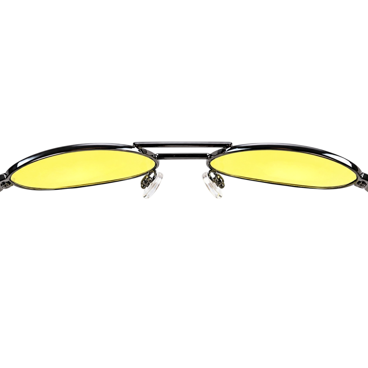 Night Driving Glasses with Yellow Lenses, Lightweight Metal Frame and Storage Pouch