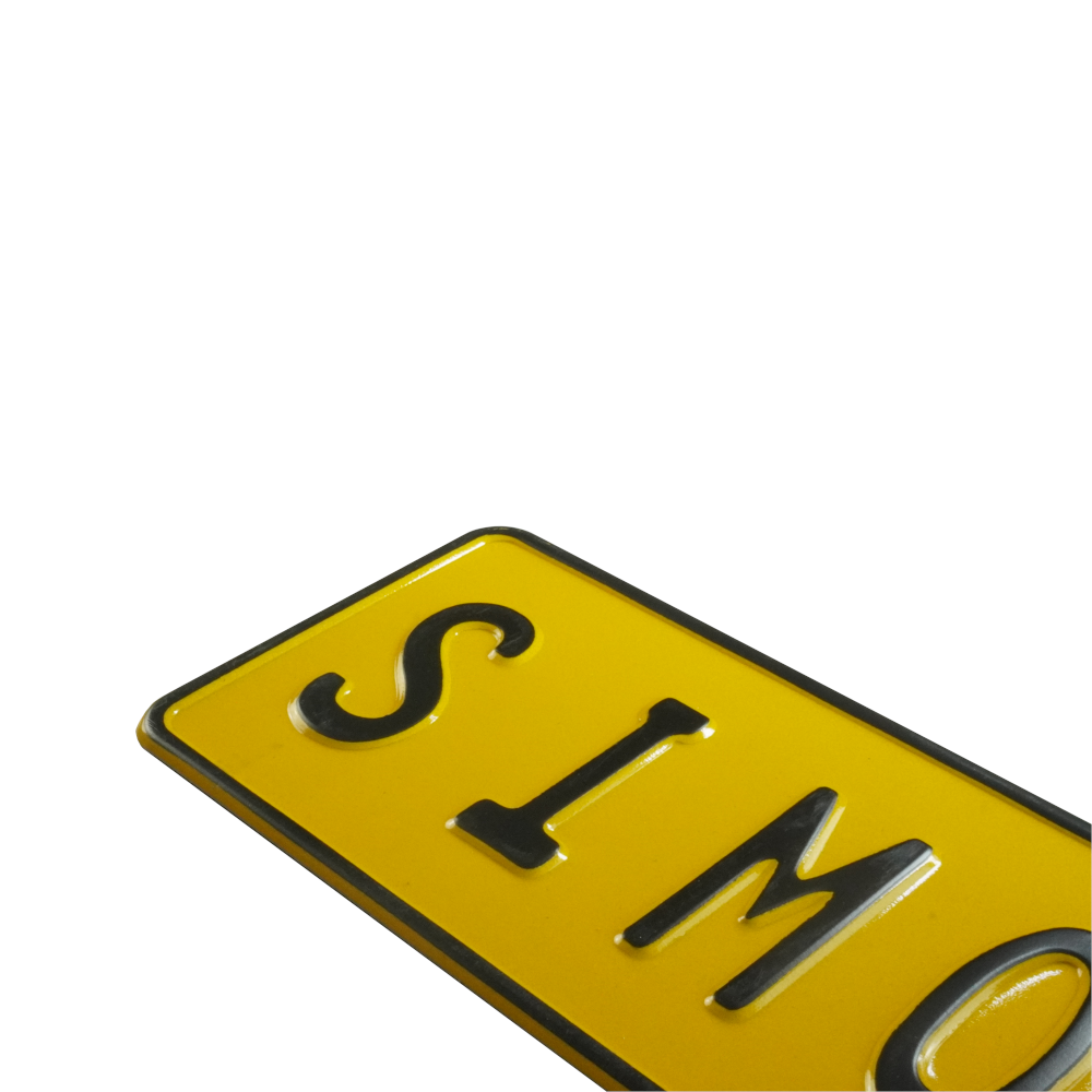 Personalizirana aluminijska pločica s imenom