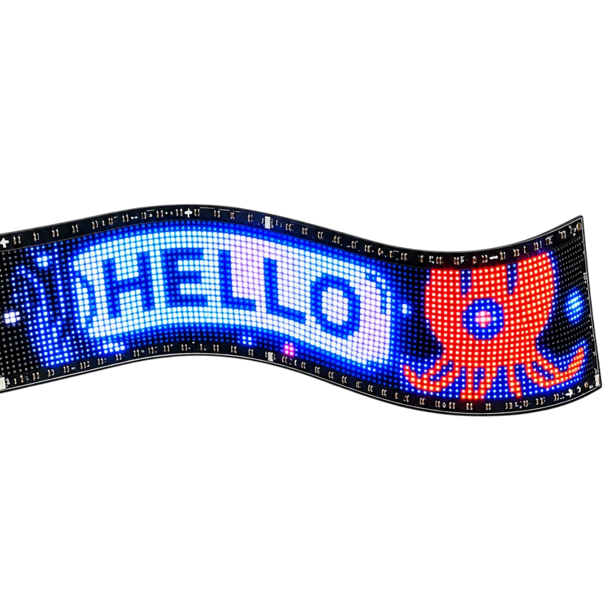 Devil Eyes LED Display Flexible RGB Screen with Bluetooth Control for Cars and Trucks