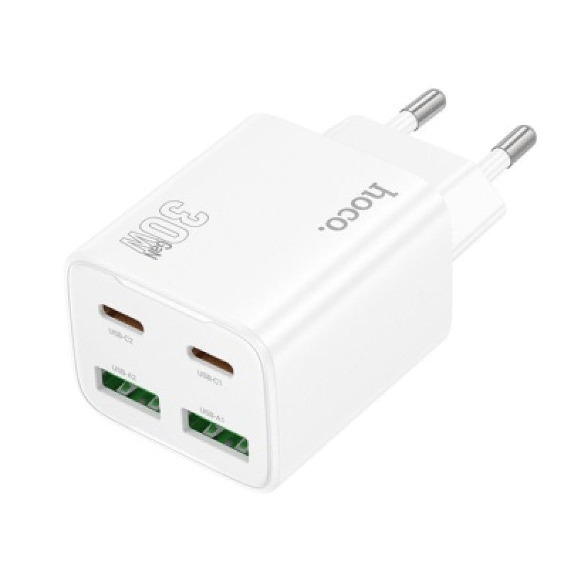 Caricatore da parete HOCO N56 4 porte USB/USB-C 20W – Bianco