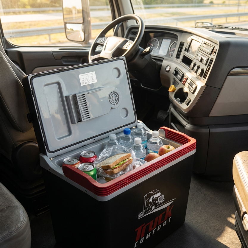 Electric Cool Box Portable Car & Home Fridge with Heating 30L 12/24/230V