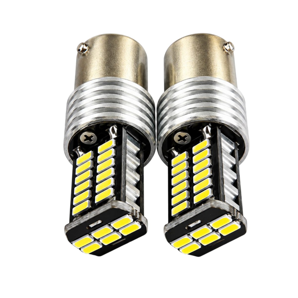 Car LED Bulbs BA15S 30 SMD Canbus 12V White 2 Pack