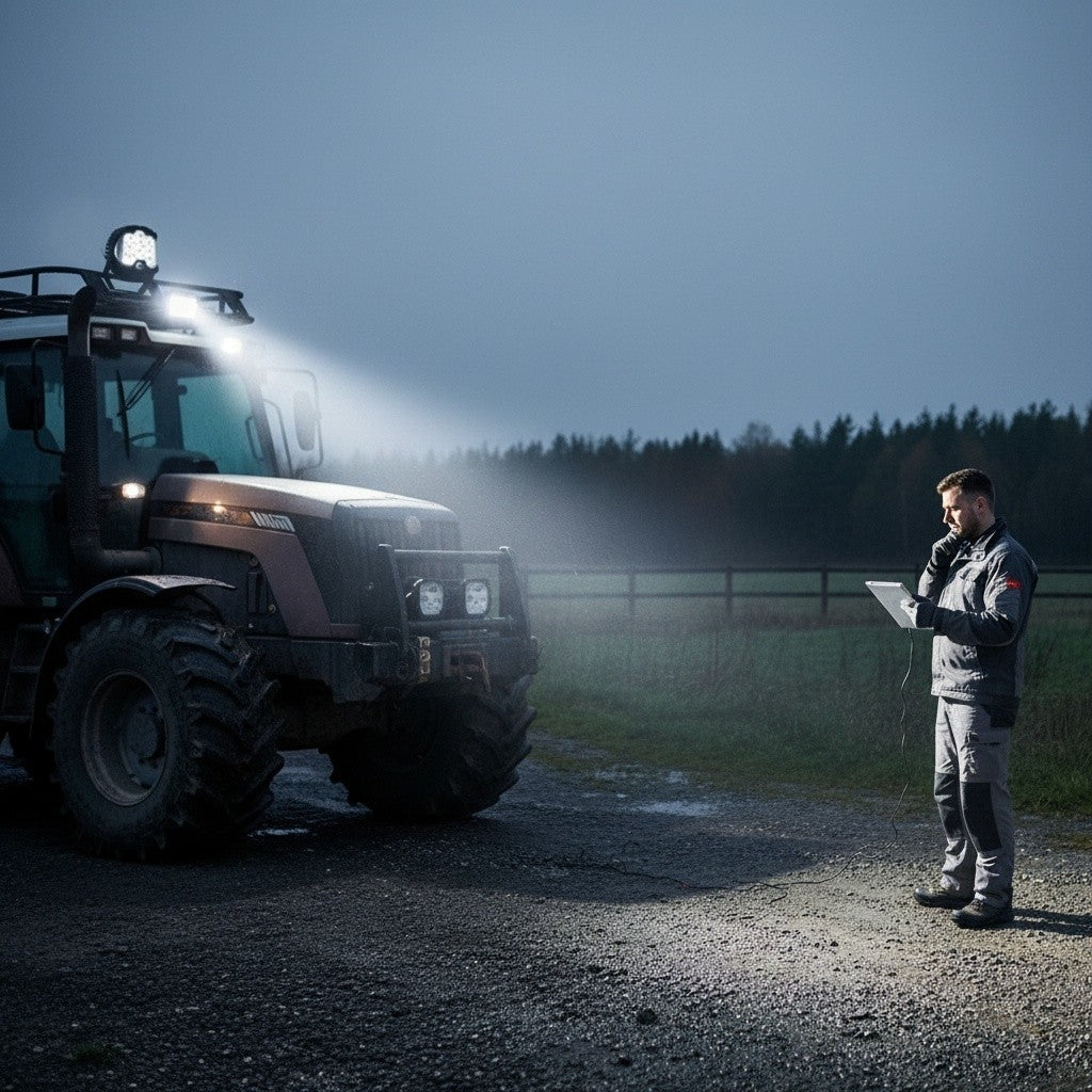LED Work Light Combo Beam Spot + Flood with Mount 75W