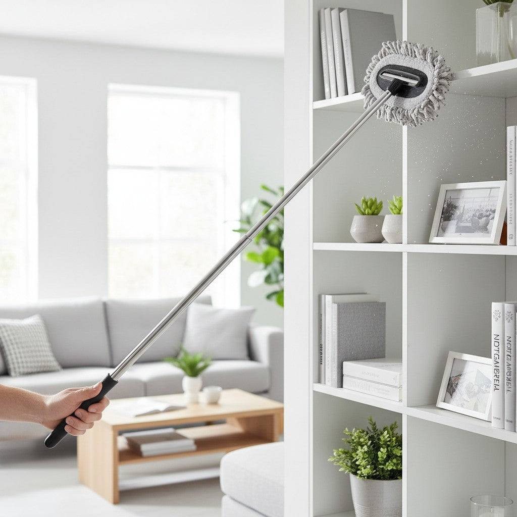 Extendable Microfibre Duster Telescopic Dusting Brush 28–101 cm for Home & Car