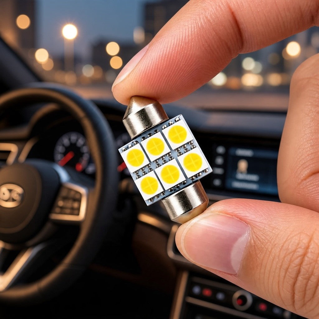SMD LED szofita izzó 6 LED fehér