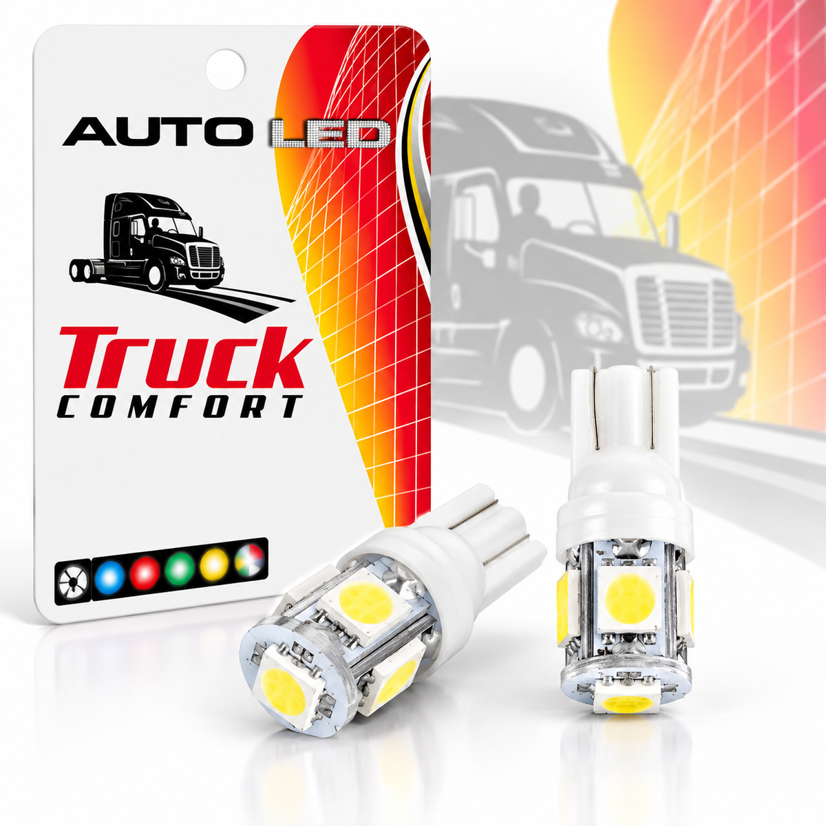 SMD LED T10 žarulja – par, bijelo svjetlo, 12V i 24V