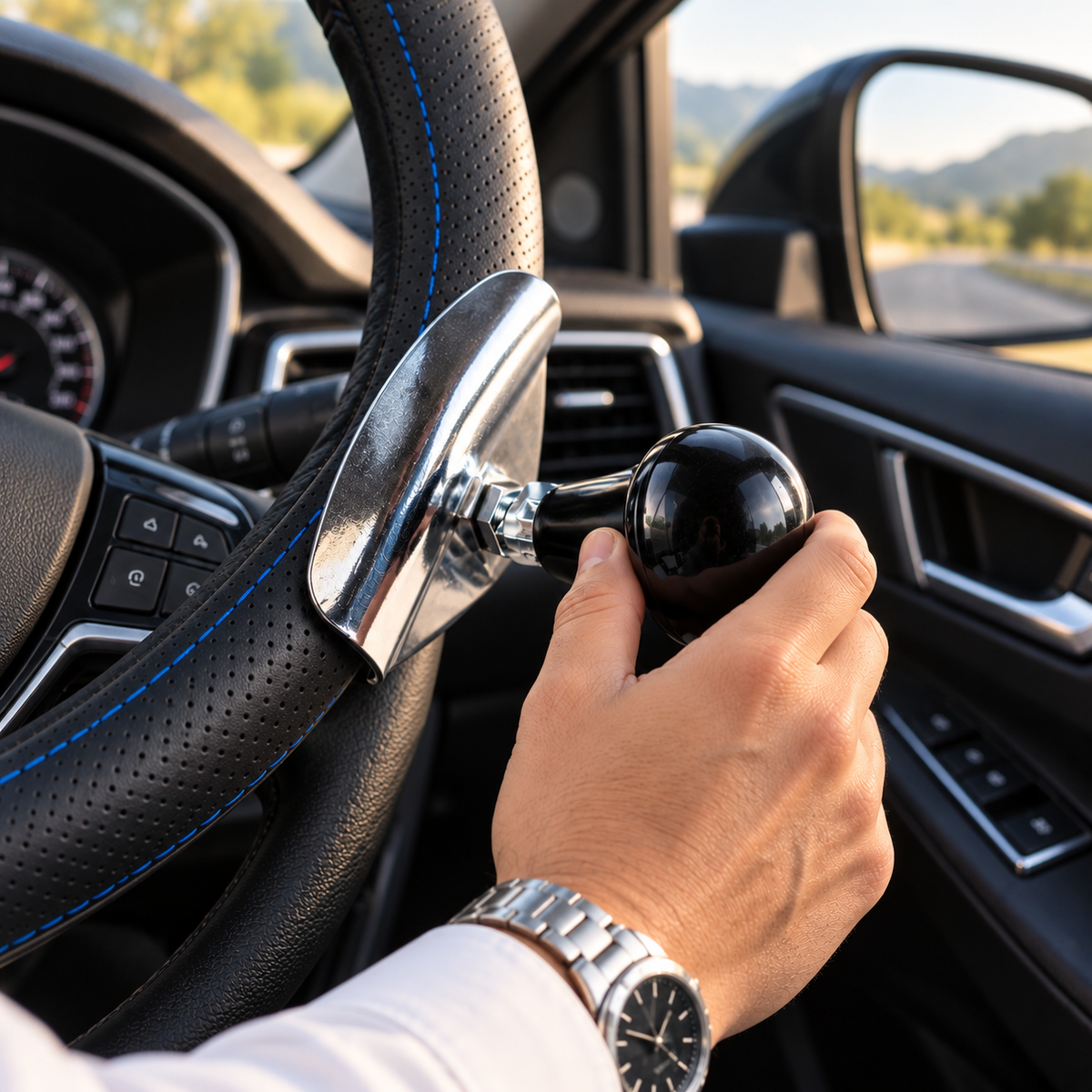 Steering Wheel Spinner Knob for Cars, Trucks and Tractors