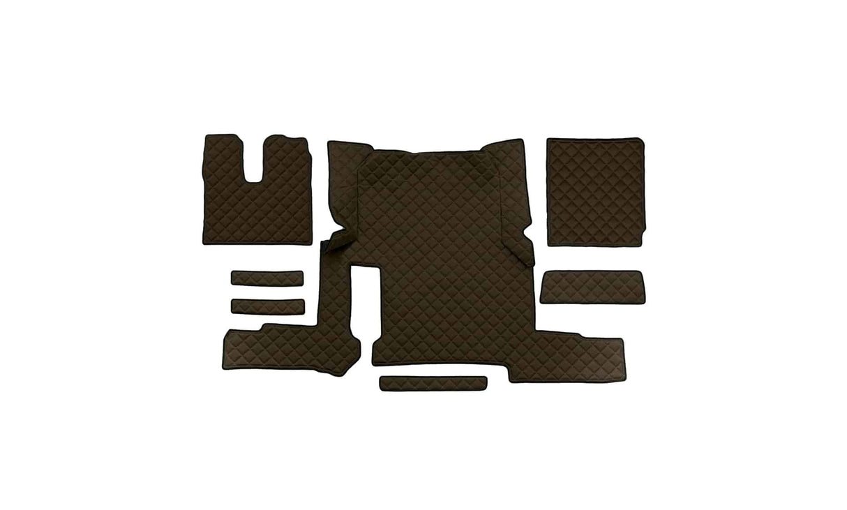 Quilted Faux Leather Floor Mat for MAN TGX Automatic (2018-2020) – Single Drawer