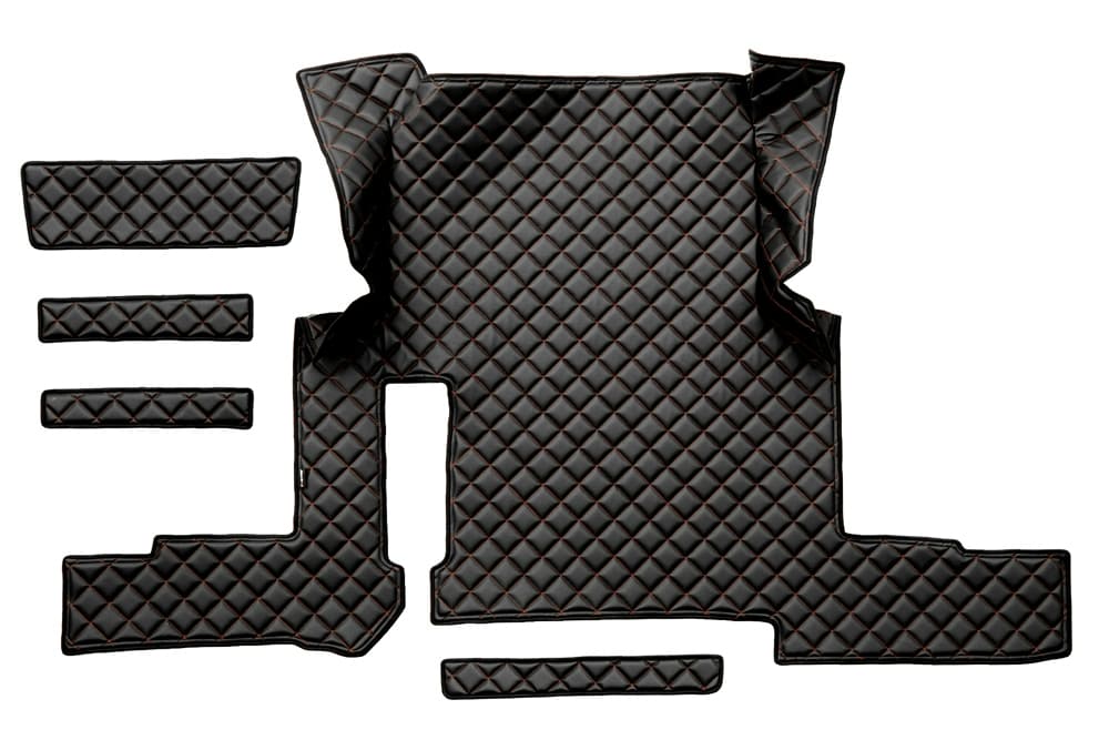 Quilted Faux Leather Floor Mat for MAN TGX Automatic (2018-2020) – Single Drawer