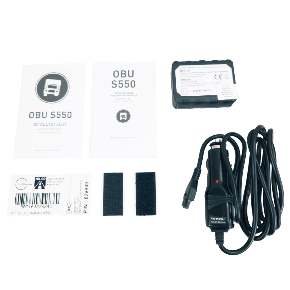 Electronic Toll Device for Trucks OBU S550 Plug & Play GPS HU-GO