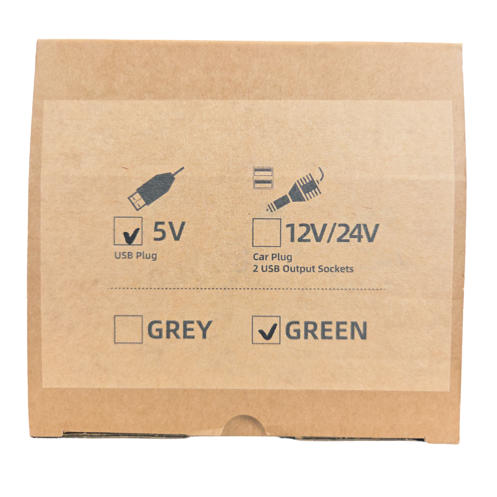Usb fan 4inch Dual Head 360° Adjustable on Dashboard