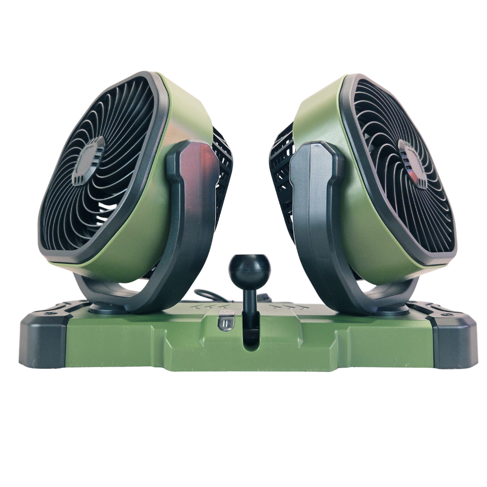 Usb fan 4inch Dual Head 360° Adjustable on Dashboard