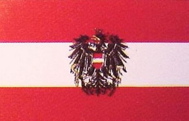 Steag mare Austria cu stemă, 90x150 cm