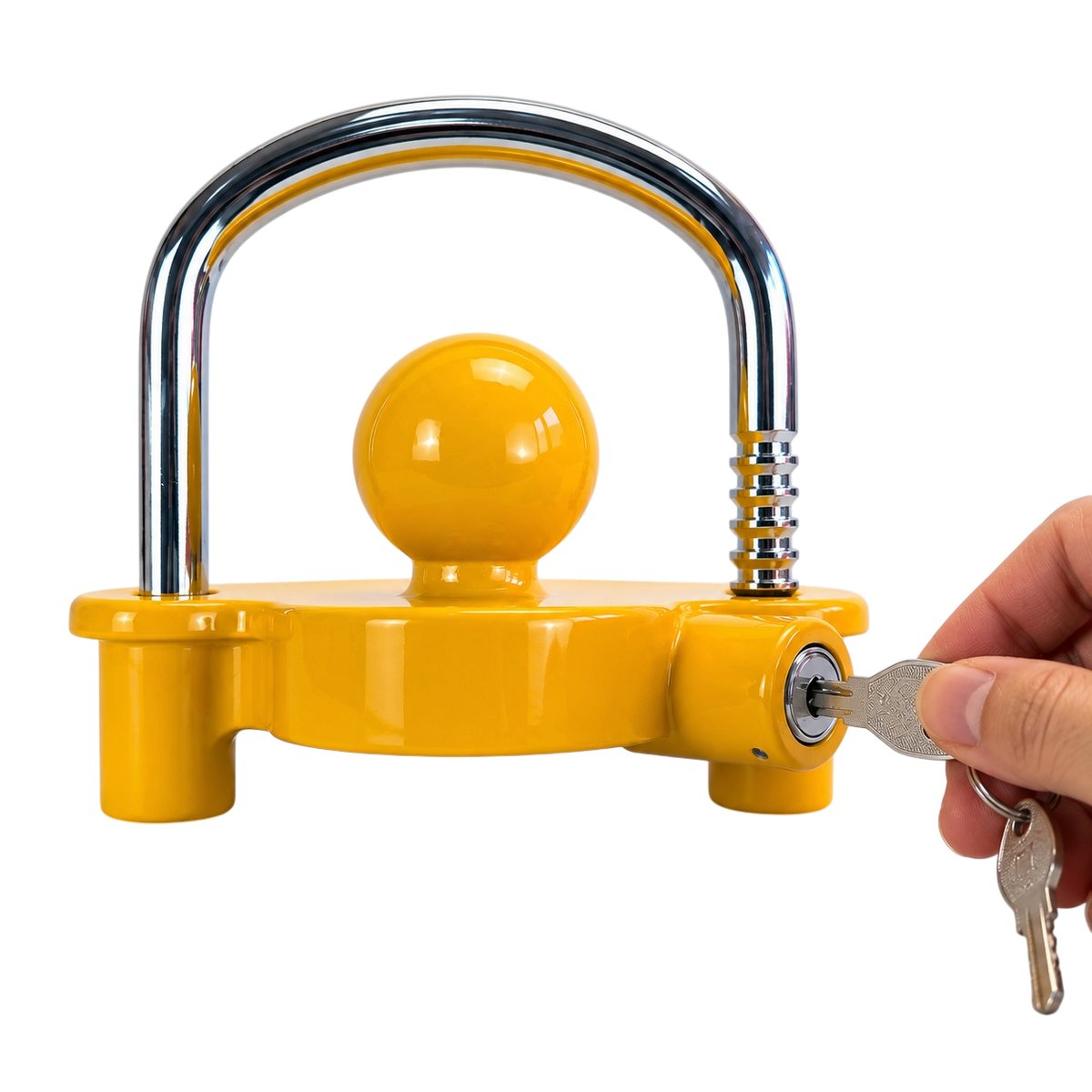 Trailer Hitch Lock Universal 50mm with Steel Shackle and 2 Keys