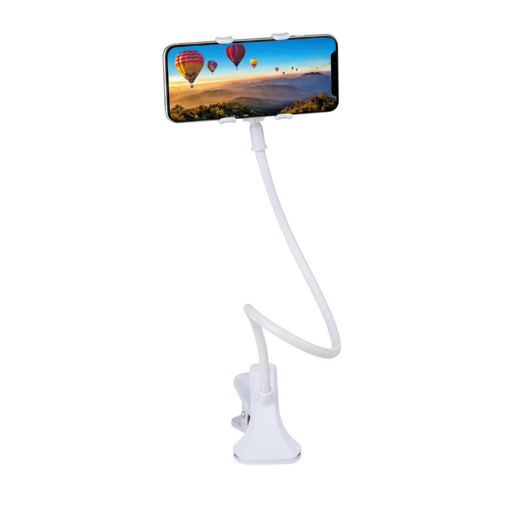 Gooseneck Phone Holder 360° Flexible Clamp Stand for Desk