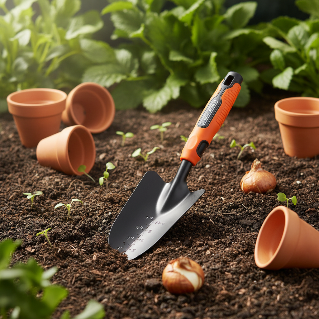 Gartenpflanzkelle mit ergonomischem Griff – leichtes Handwerkzeug zum Pflanzen und Graben