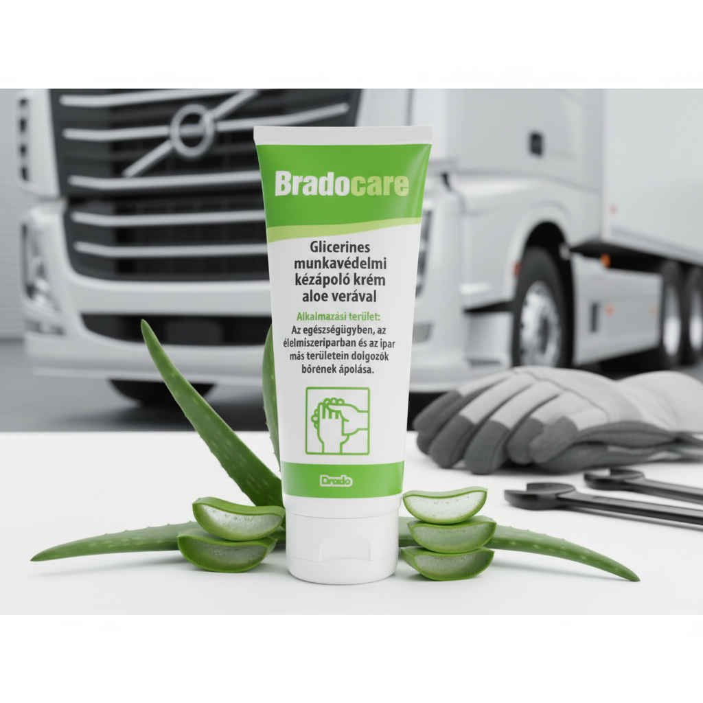 Creme de Mãos Profissional Bradocare com Glicerina e Aloe Vera 100ml