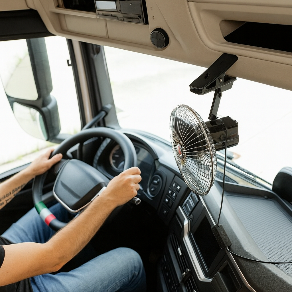 Ventilador para vehículo con pinza 24V Lampa