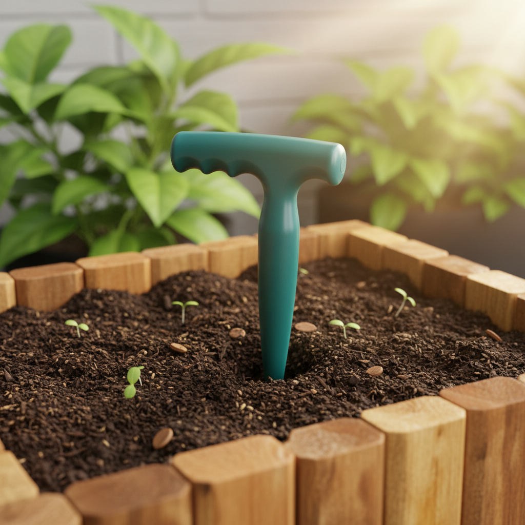 Garten-Pflanzholz für perfekte Pflanztiefe und schnelleres Gärtnern