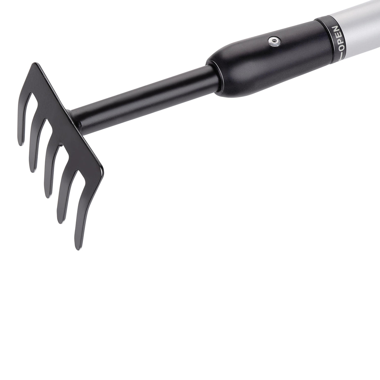 Handkultivator Gartengerät mit verstellbarem Griff 66–101 cm und 5-zinkigem Stahlkopf zum Lockern des Bodens und Jäten