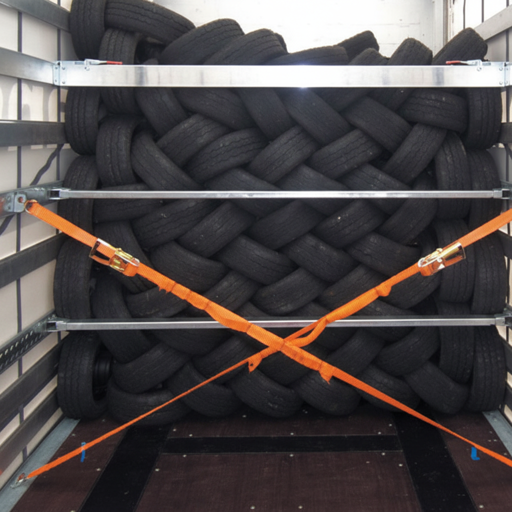 Bočná rozpierka na upevnenie nákladu, nastaviteľná 1,96–2,91 m