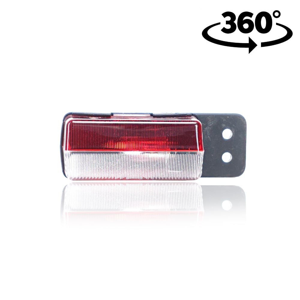 Red-White Position Lamp with Flat Mount