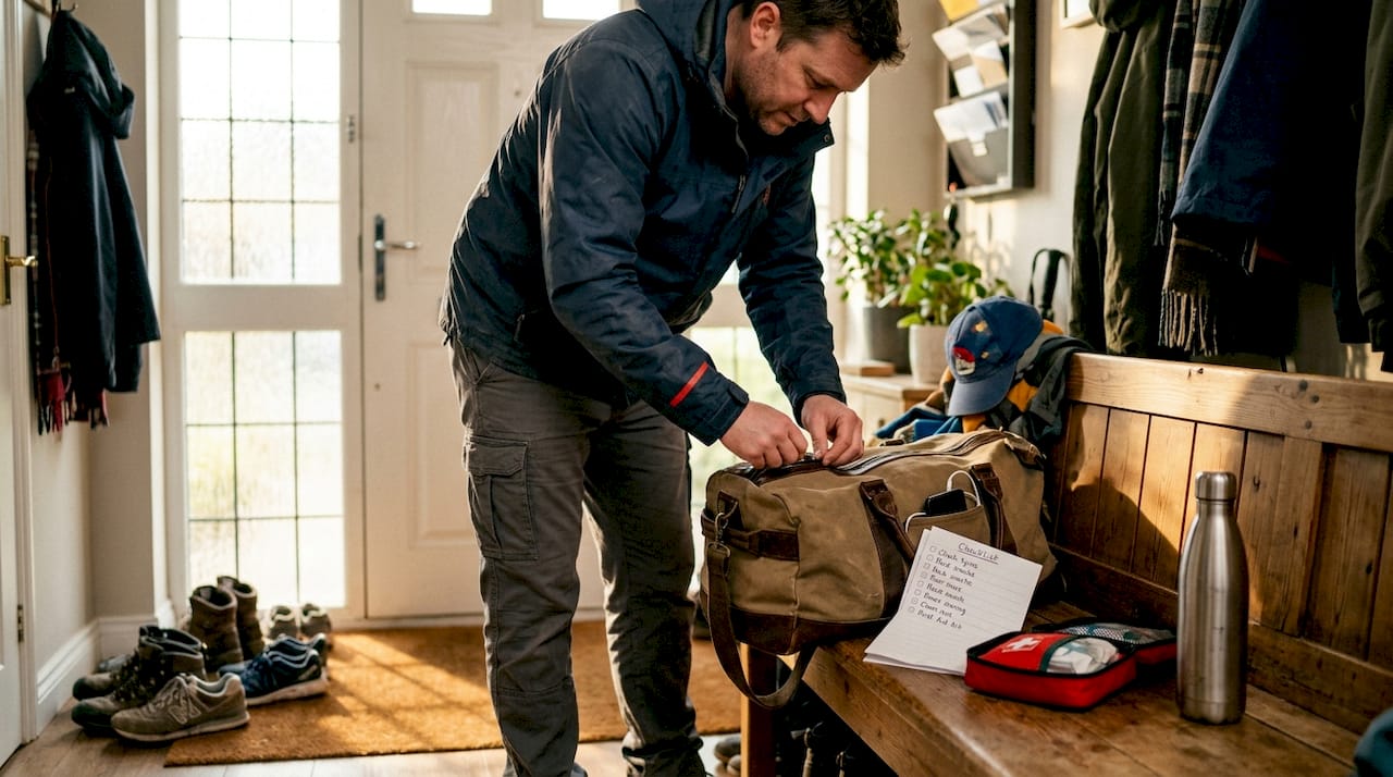 Traveler packs health kit for road trip