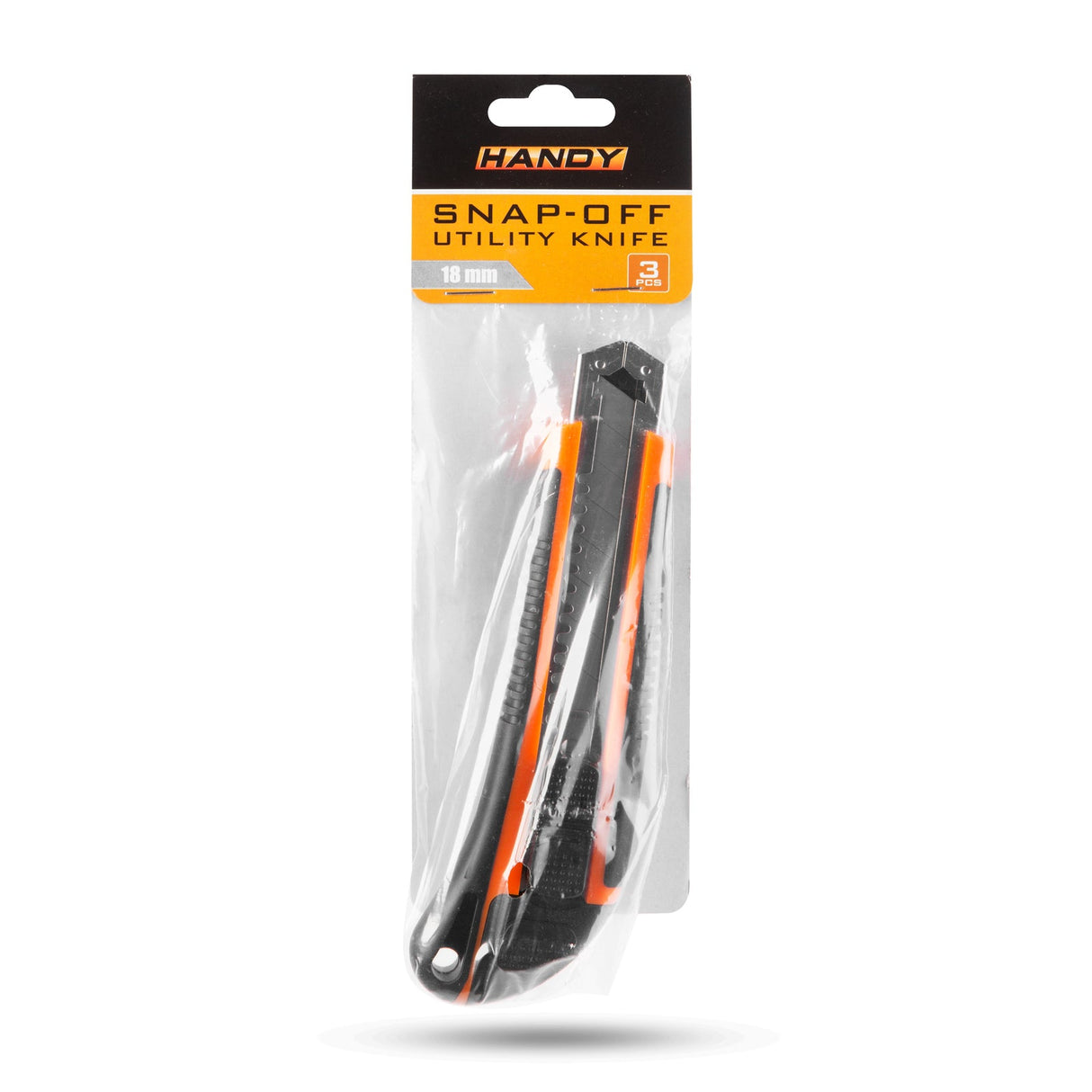 Snap-Off Utility Knife with 3 x 18mm Blades