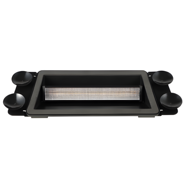 Žlté výstražné LED svetlo na čelné sklo, 24 LED, 19 režimov