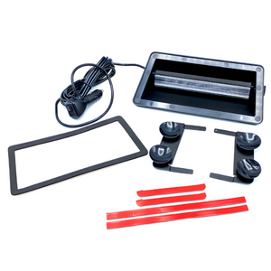 Žlté výstražné LED svetlo na čelné sklo, 24 LED, 19 režimov