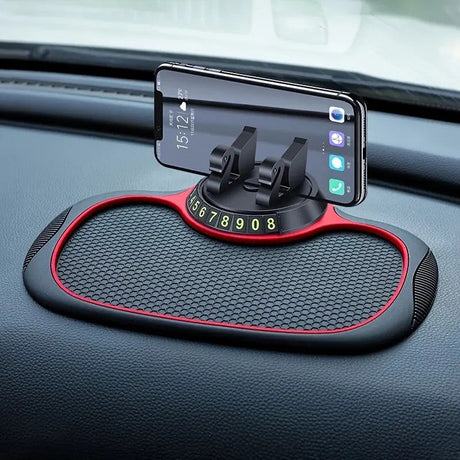 Non-Slip Dashboard Tray with 360° Rotating Phone Holder