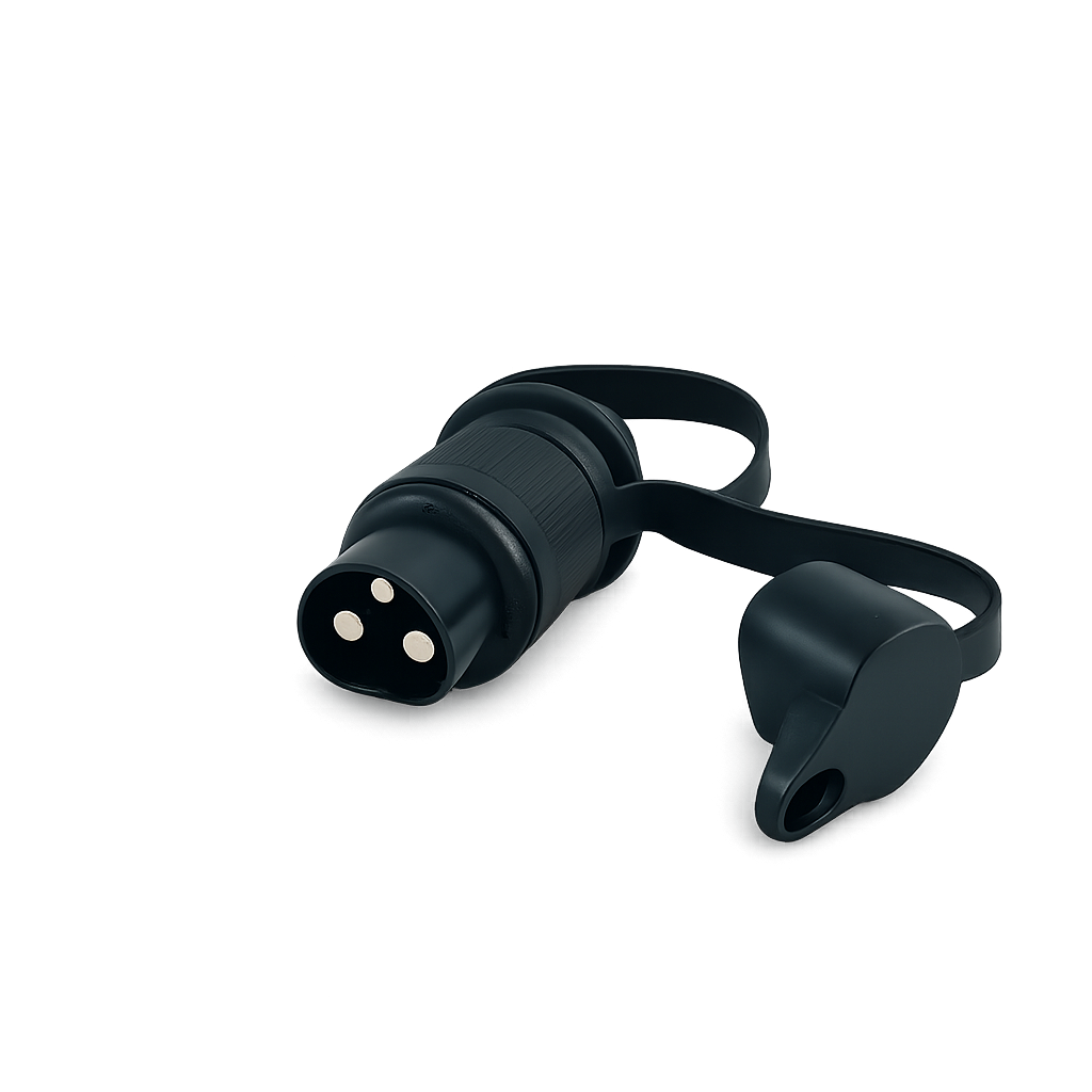 3-pin 12V trailer plug with protective cap