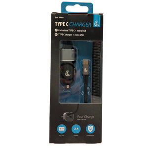 Car Cigarette Lighter USB-C Charger – 1 Port, 3000mA