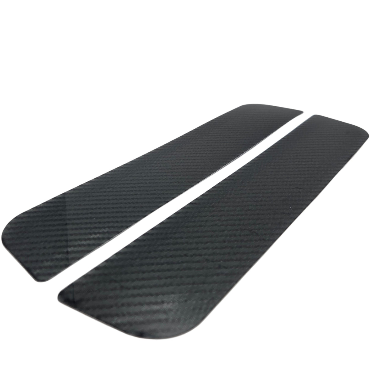 Selbstklebende Einstiegsleisten-Schutzfolie in Carbon-Optik – 2er Set