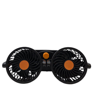 Double Head Car Fan 2x15cm