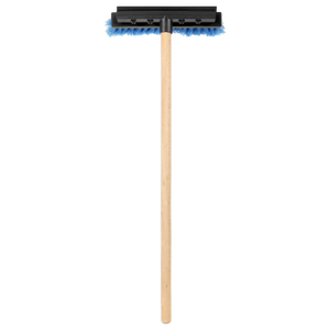 Car windscreen squeegee and brush 25cm with 60cm Wooden Handle