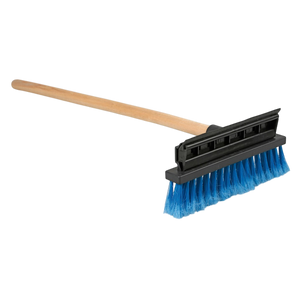 Car windscreen squeegee and brush 25cm with 60cm Wooden Handle
