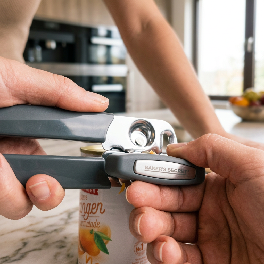 Can opener stainless steel 18,6 cm gray