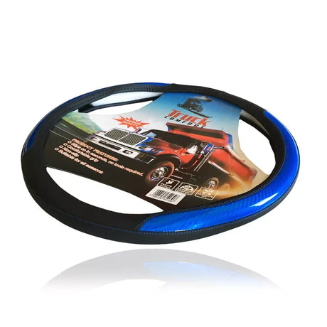Patterned Leather-Effect Steering Wheel Cover