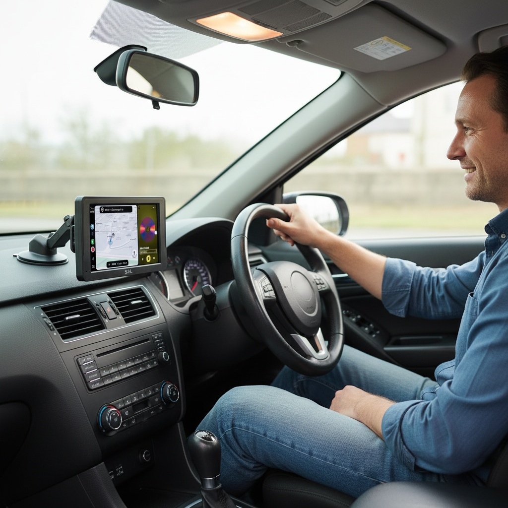7” IPS LCD Display mit Apple CarPlay oder Android