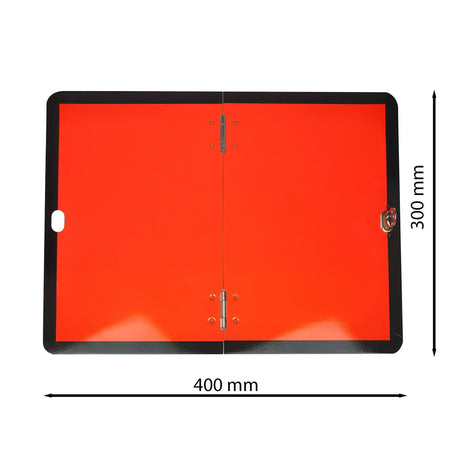 Placă ADR pliabilă din oțel galvanizat, 40x30 cm, fără număr