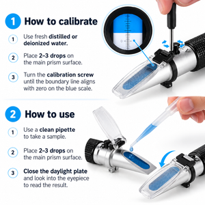 Refractometer for Antifreeze, Battery Fluid, Screenwash and AdBlue