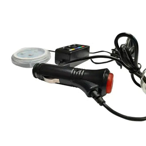 Base Iluminada Multicolor para Aromatizador de Carro (Compatível com 12V/24V)