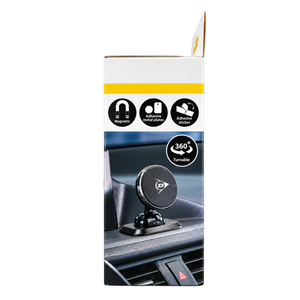 Car Phone Holder Magnetic Dashboard Mount with 360° Rotation for Hands-Free Navigation