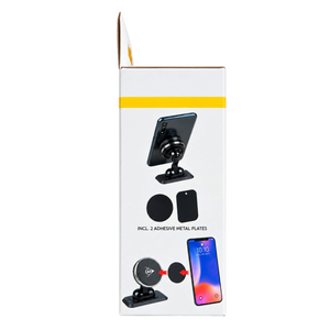 Car Phone Holder Magnetic Dashboard Mount with 360° Rotation for Hands-Free Navigation