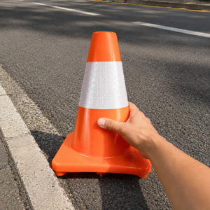 Traffic cone reflective